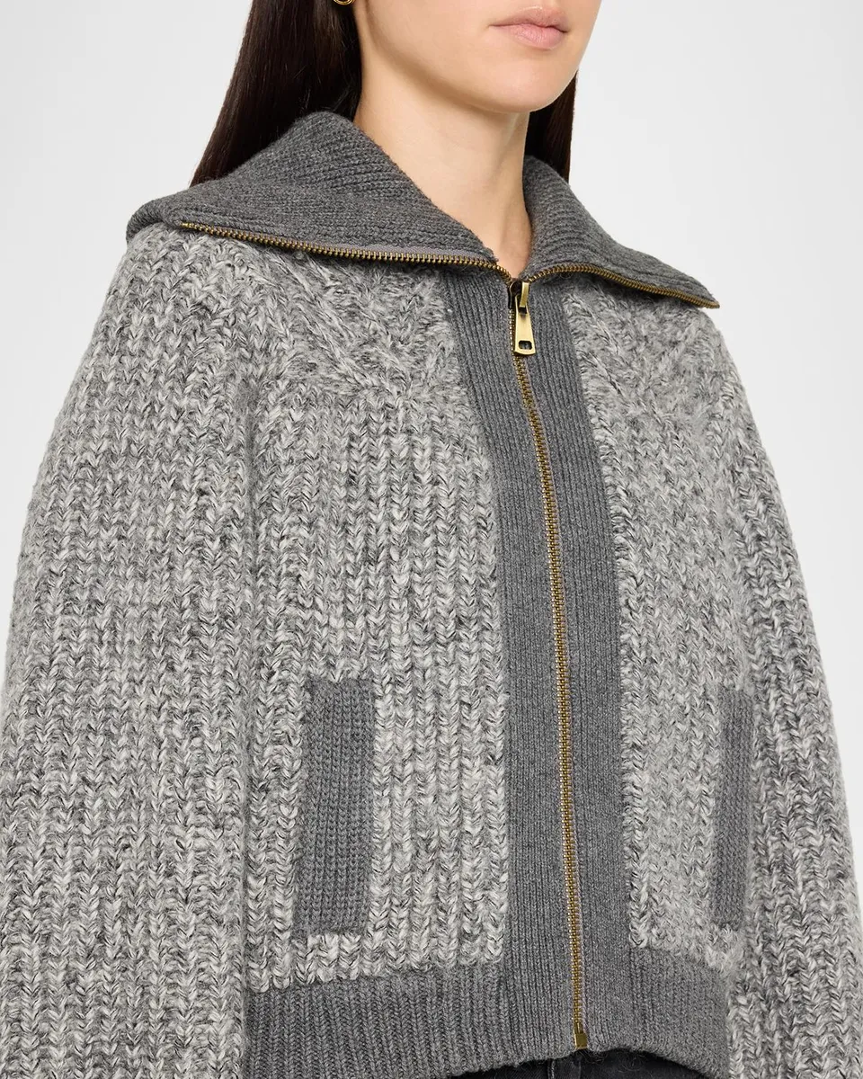 Ba&sh Rabel Zip-Front Cardigan Jacket | Thumbnail 5 Ba&sh Rabel Zip-Front Cardigan Jacket | Thumbnail 5