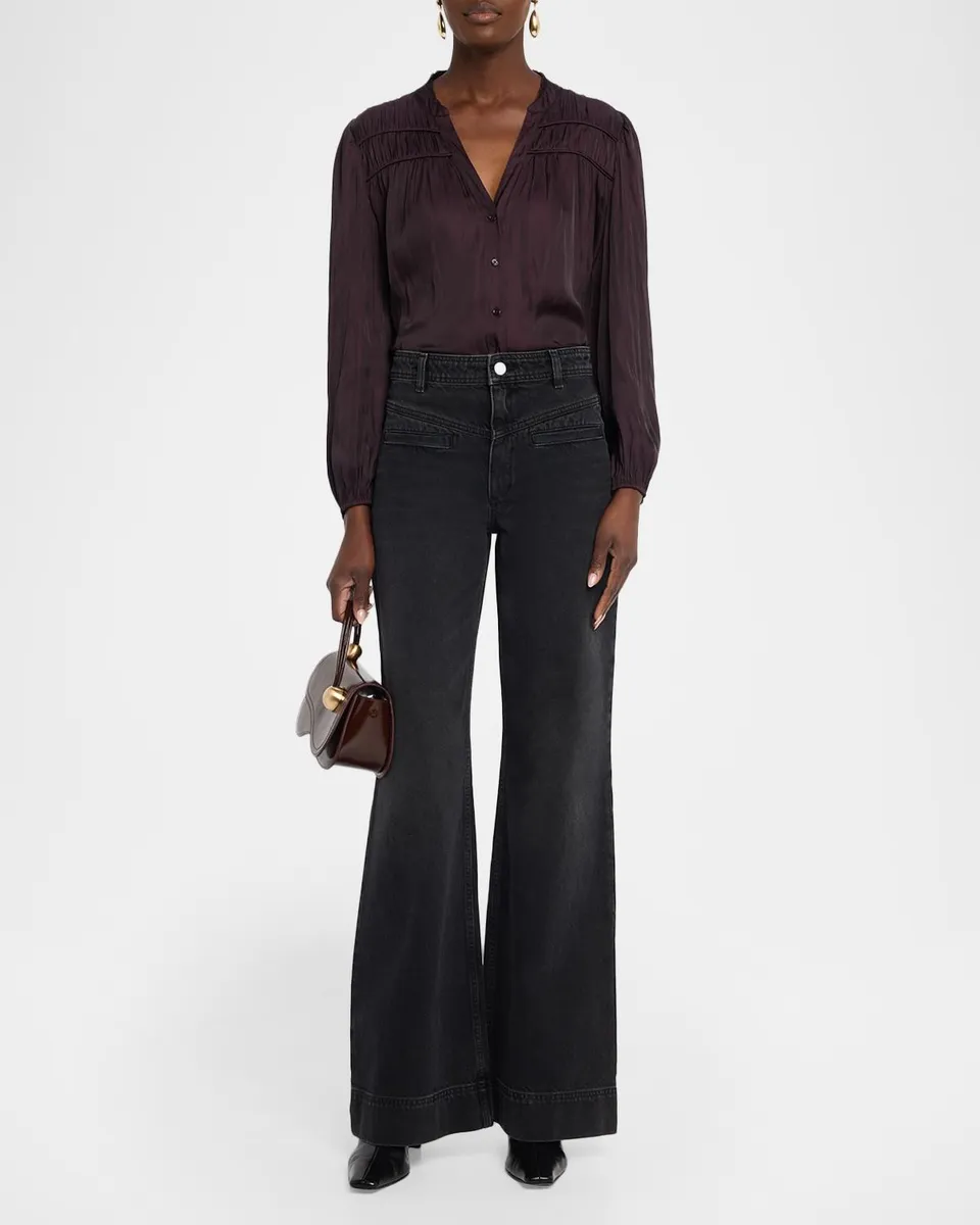 Ba&sh Cessia Ruched-Yoke Shirt | Thumbnail 2