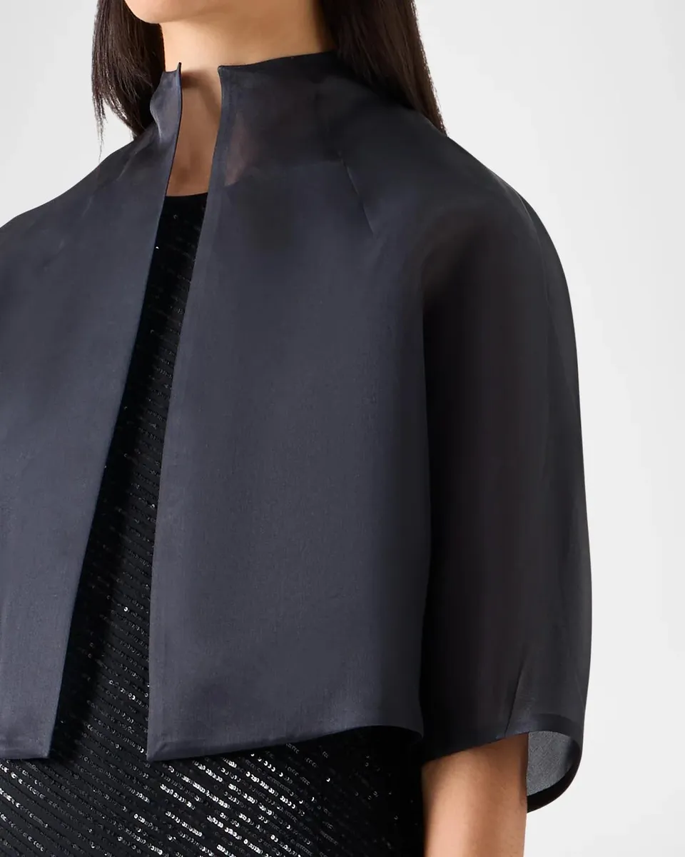 Akris Honora Silk Bolero Jacket | Thumbnail 5