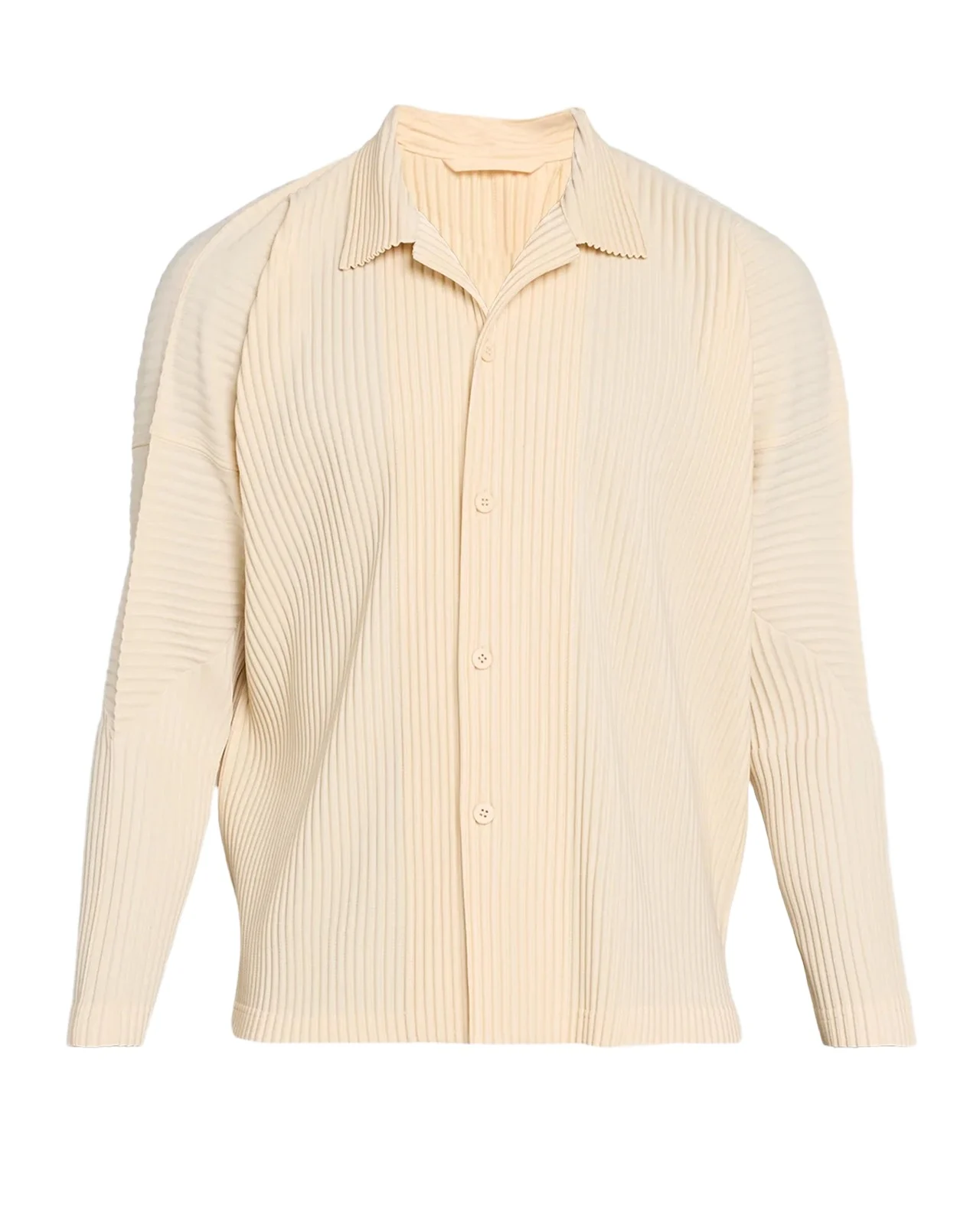 Homme Plissé Issey Miyake Men's Pleated Button-Front Shirt