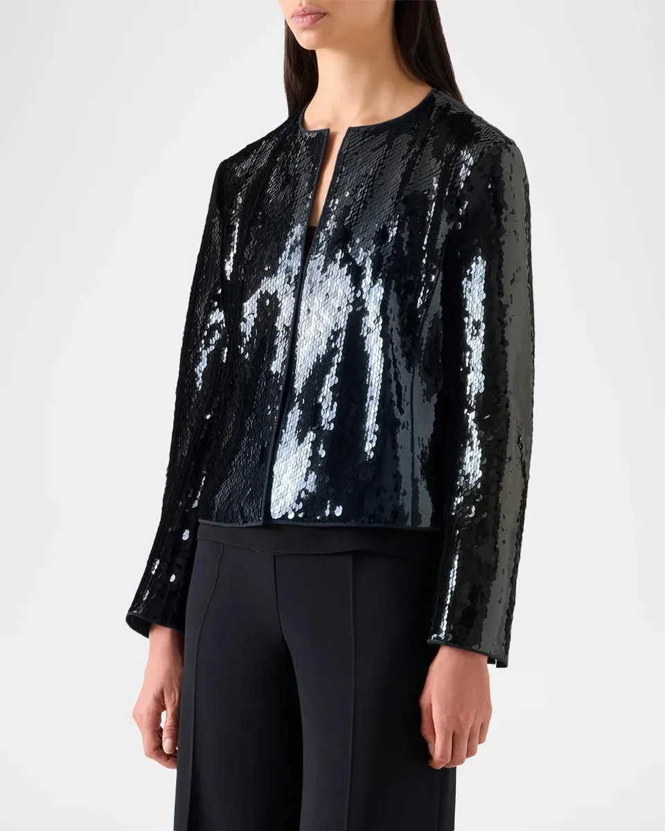 Akris Akio Sequined Short Jacket | Thumbnail 6 Akris Akio Sequined Short Jacket | Thumbnail 6