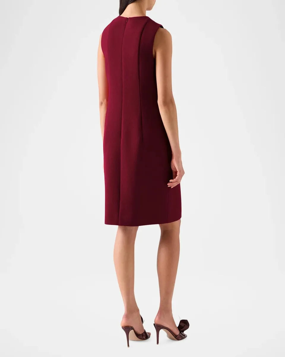 Akris Double-Face Wool Crêpe Sheath Mini Dress | Thumbnail 3 Akris Double-Face Wool Crêpe Sheath Mini Dress | Thumbnail 3