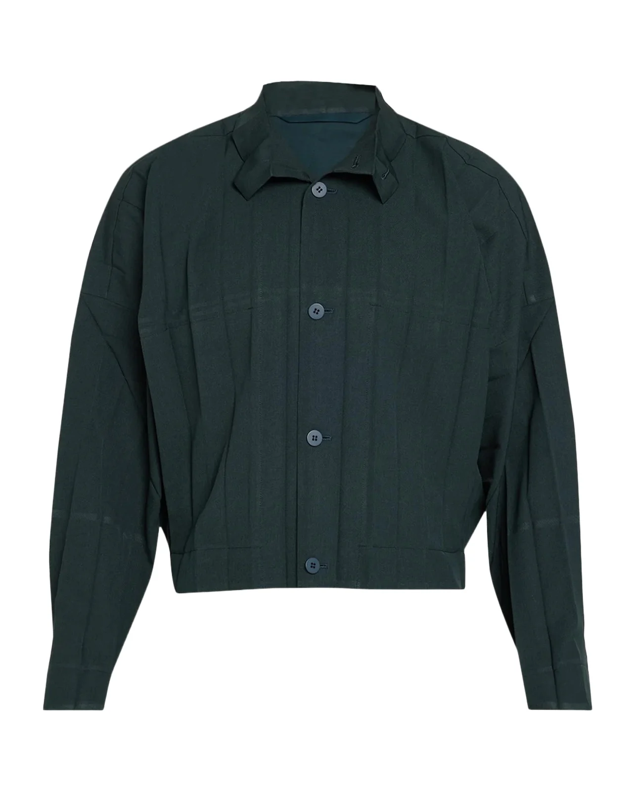 Homme Plissé Issey Miyake Men's Pleated Structured Overshirt