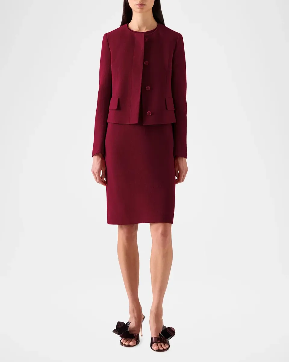 Akris Adriana Wool Short Jacket | Thumbnail 2