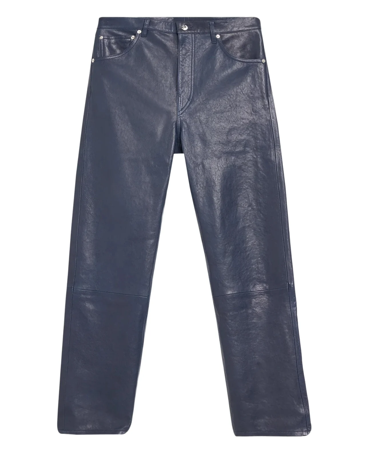 PUBLIC SCHOOL NEW YORK Men's Slim Leather Straight-Leg 5-Pocket Pants