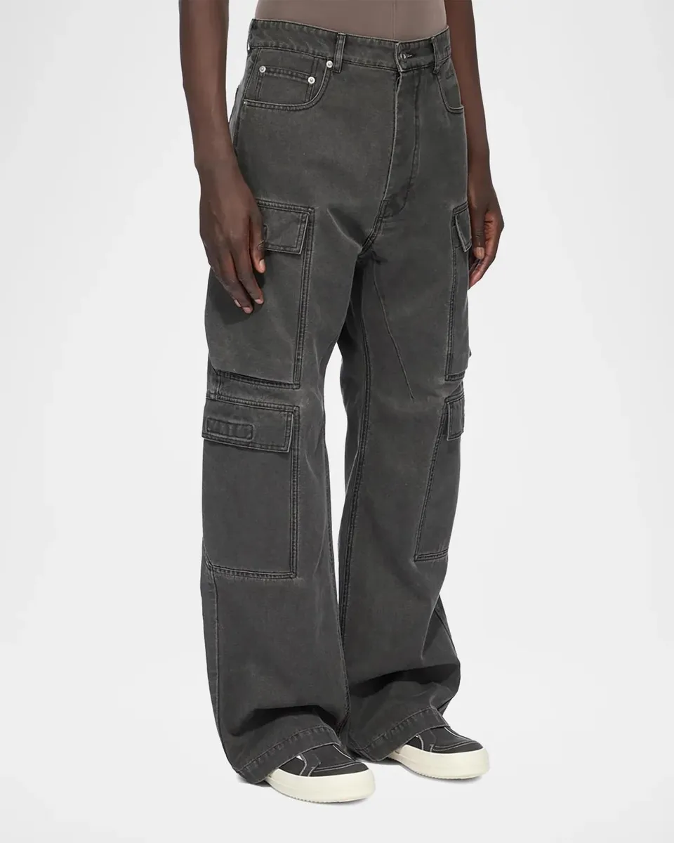 Rick Owens Denim Cargo Jeans | Thumbnail 4 Rick Owens Denim Cargo Jeans | Thumbnail 4