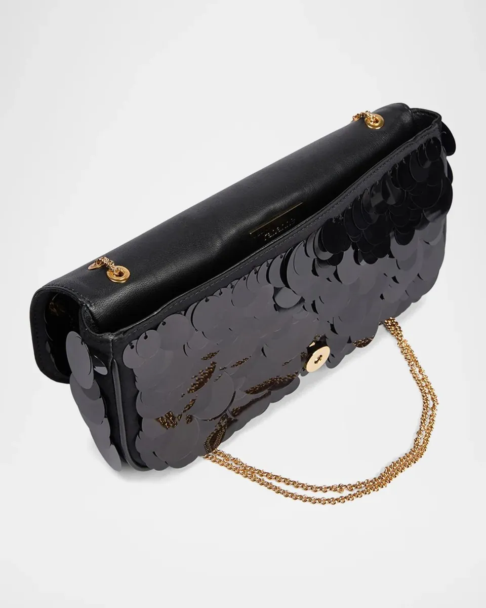 Rabanne Sparkle Leather & Paillette Shoulder Bag | Thumbnail 3 Rabanne Sparkle Leather & Paillette Shoulder Bag | Thumbnail 3