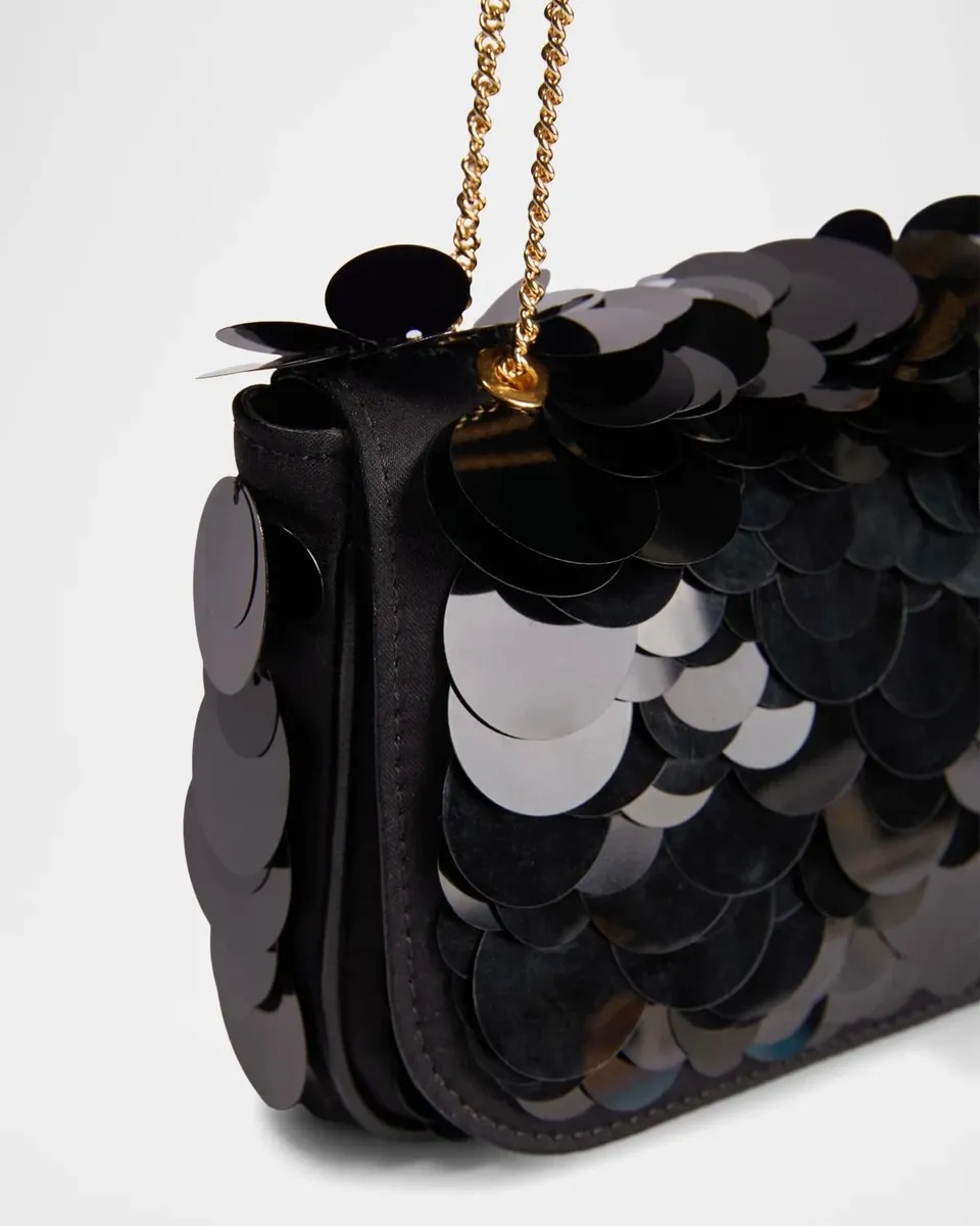 Rabanne Sparkle Leather & Paillette Shoulder Bag | Thumbnail 5 Rabanne Sparkle Leather & Paillette Shoulder Bag | Thumbnail 5