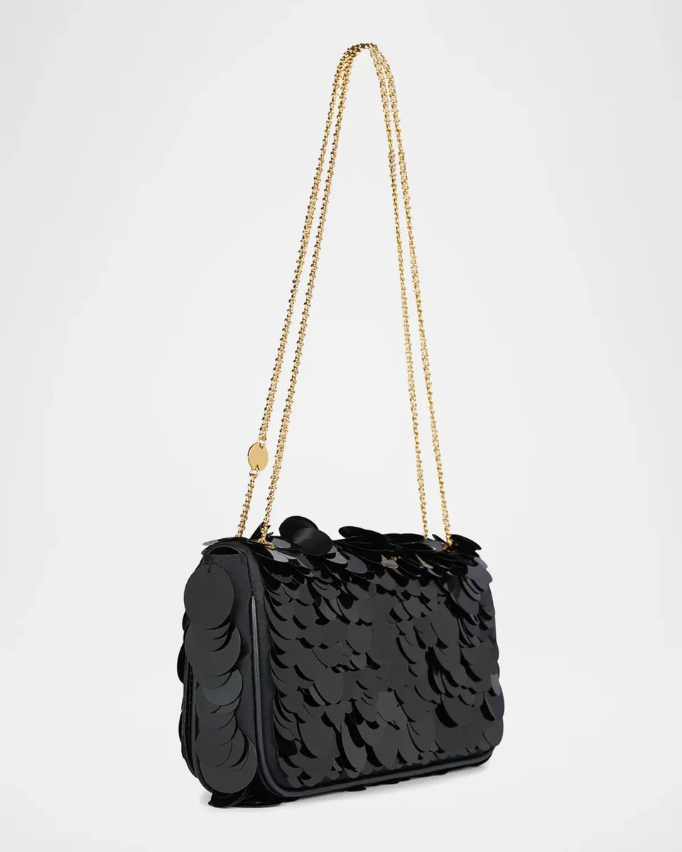 Rabanne Sparkle Leather & Paillette Shoulder Bag | Thumbnail 6 Rabanne Sparkle Leather & Paillette Shoulder Bag | Thumbnail 6