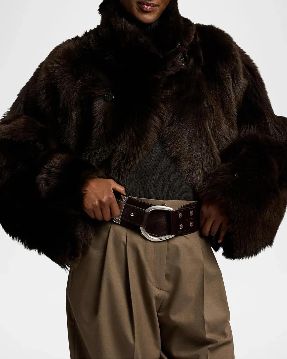 Ralph Lauren Collection Norman Reversible Lamb-Shearling Coat | Thumbnail 4 Ralph Lauren Collection Norman Reversible Lamb-Shearling Coat | Thumbnail 4