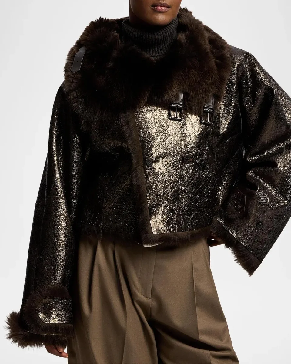 Ralph Lauren Collection Norman Reversible Lamb-Shearling Coat | Thumbnail 5 Ralph Lauren Collection Norman Reversible Lamb-Shearling Coat | Thumbnail 5