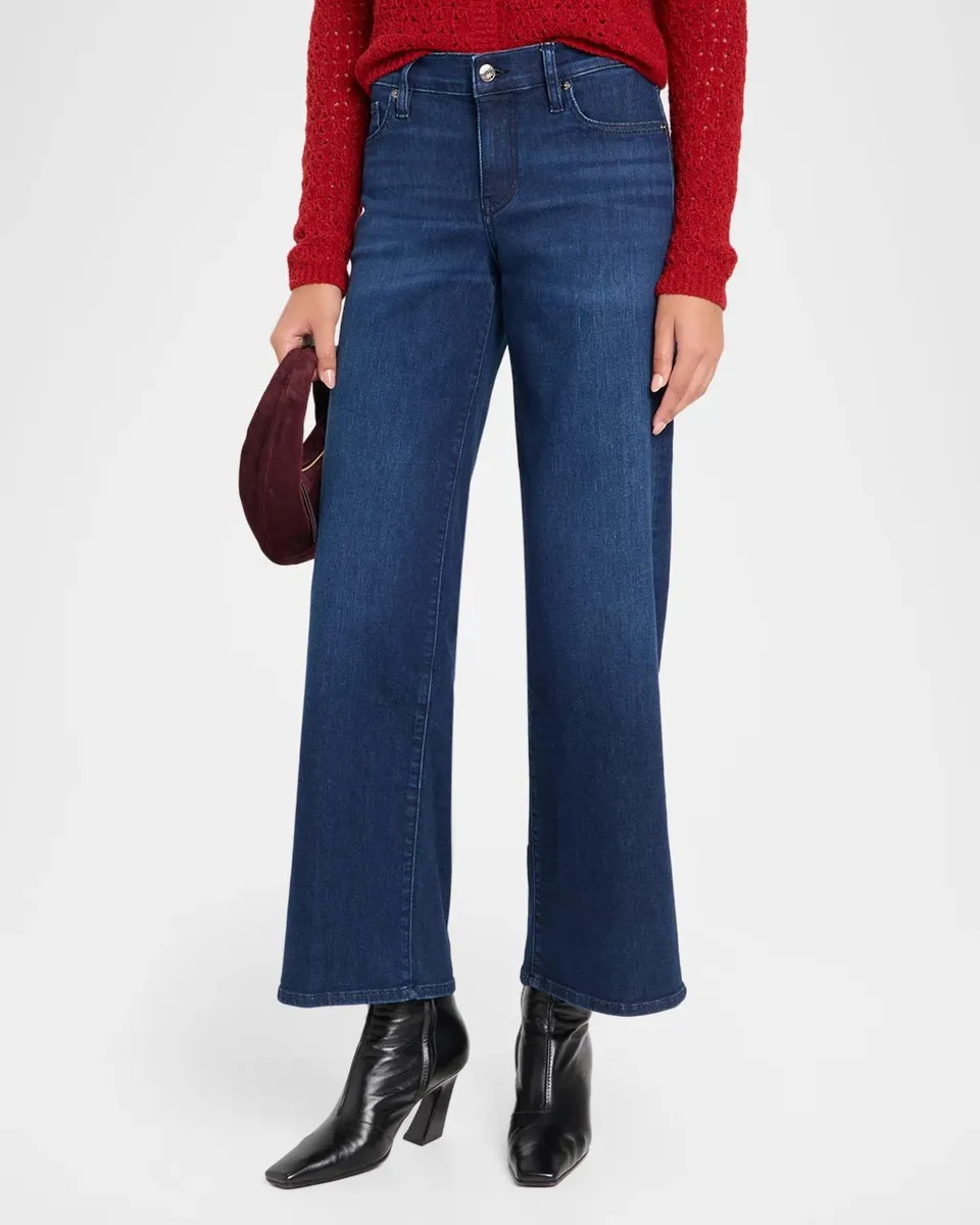 Frame Le Slim Low-Rise Wide-Leg Jeans | Thumbnail 4