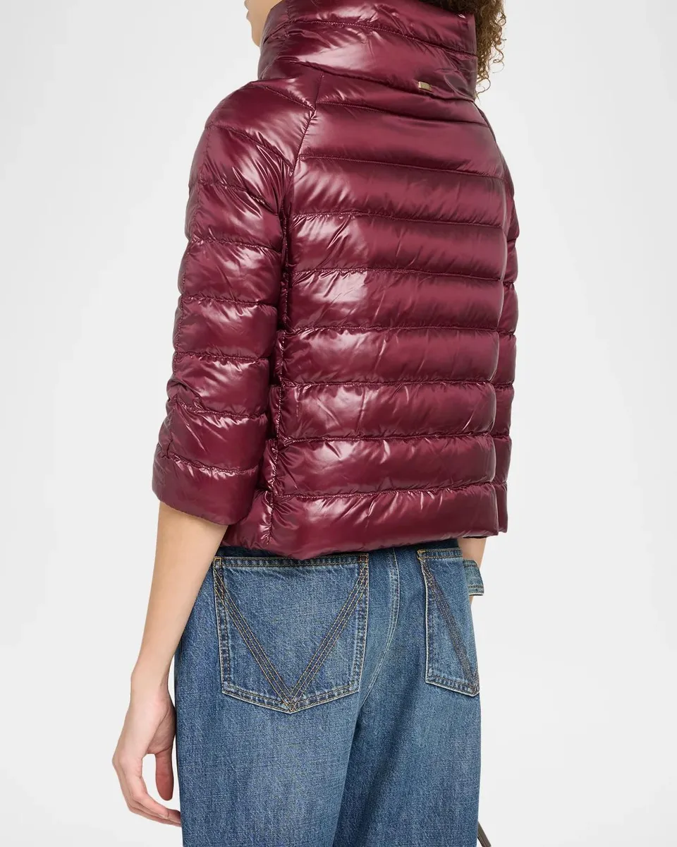HERNO Iconico Piumino Sofia Water-Resistant Nylon Ultralight Puffer Jacket | Thumbnail 3 HERNO Iconico Piumino Sofia Water-Resistant Nylon Ultralight Puffer Jacket | Thumbnail 3