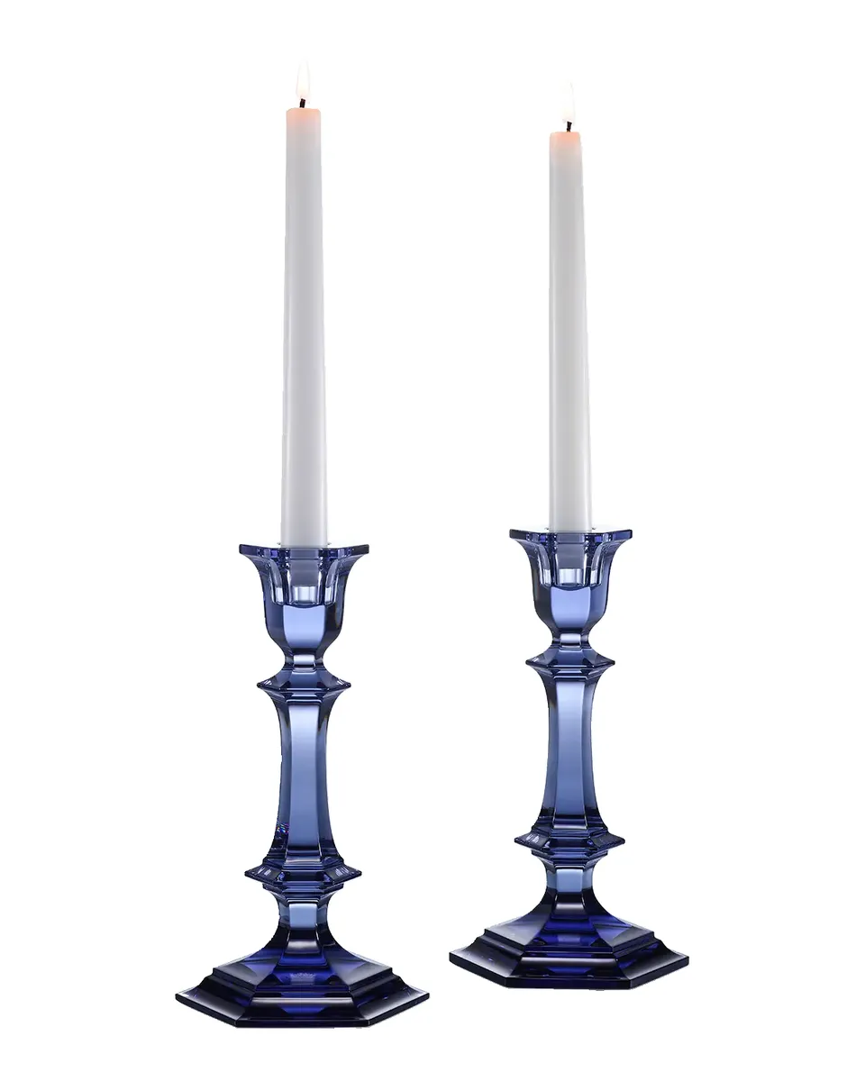 Baccarat Harcourt Two-Piece Crystal Candleholder Set | Thumbnail 2 Baccarat Harcourt Two-Piece Crystal Candleholder Set | Thumbnail 2