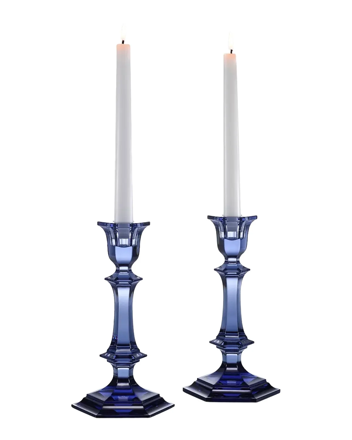 Harcourt Two-Piece Crystal Candleholder Set Harcourt Two-Piece Crystal Candleholder Set
