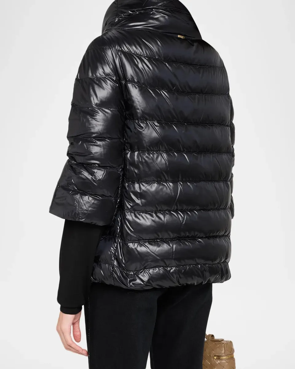 HERNO Iconico Aminta Cocoon Down Puffer Coat | Thumbnail 3