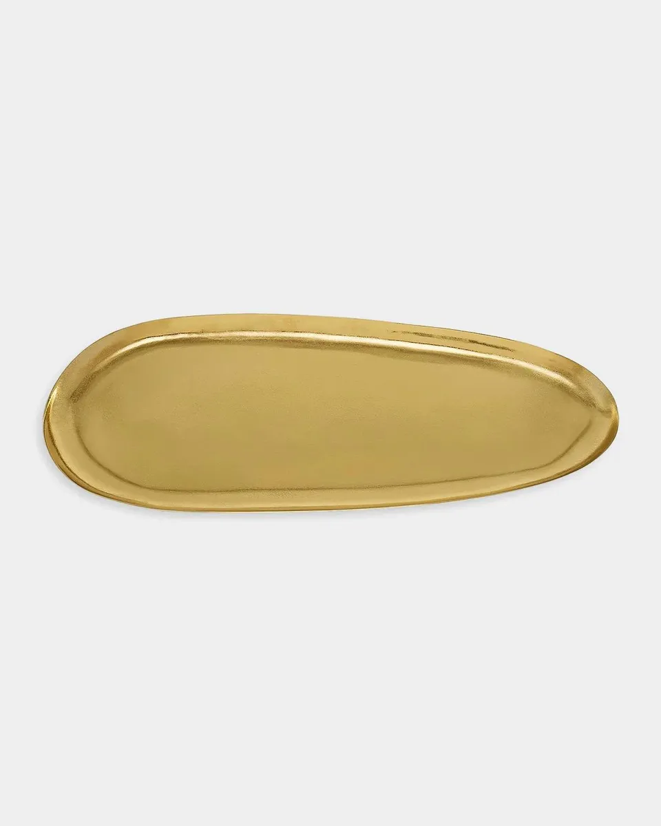 Michael Aram Pebble Goldtone Long Platter | Thumbnail 2 Michael Aram Pebble Goldtone Long Platter | Thumbnail 2