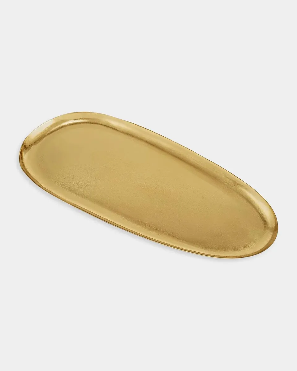 Michael Aram Pebble Goldtone Long Platter | Thumbnail 3 Michael Aram Pebble Goldtone Long Platter | Thumbnail 3