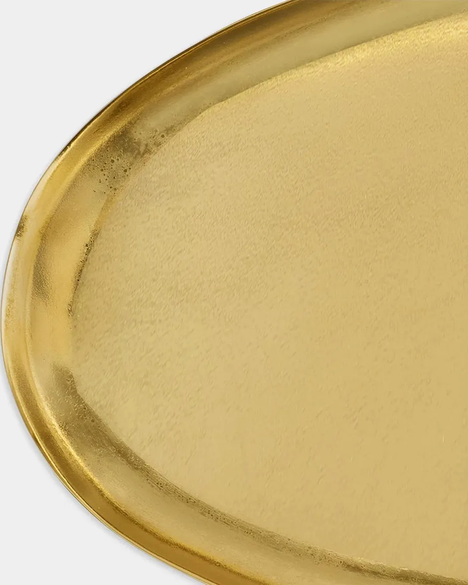 Michael Aram Pebble Goldtone Long Platter | Thumbnail 4 Michael Aram Pebble Goldtone Long Platter | Thumbnail 4