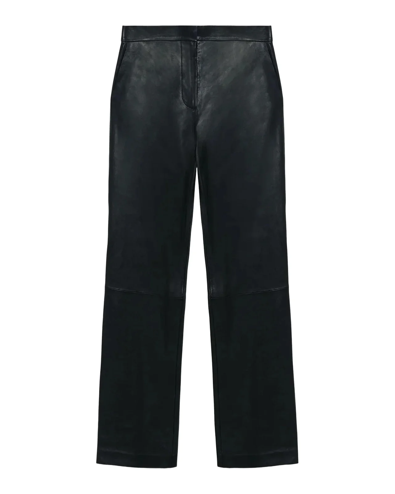 Rae Leather High-Rise Ankle-Length Pants