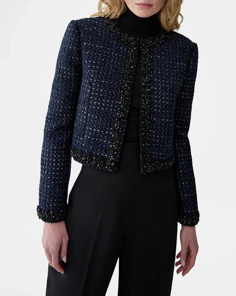 Carolina Herrera Embellished Tweed Jacket | Thumbnail 4 Carolina Herrera Embellished Tweed Jacket | Thumbnail 4