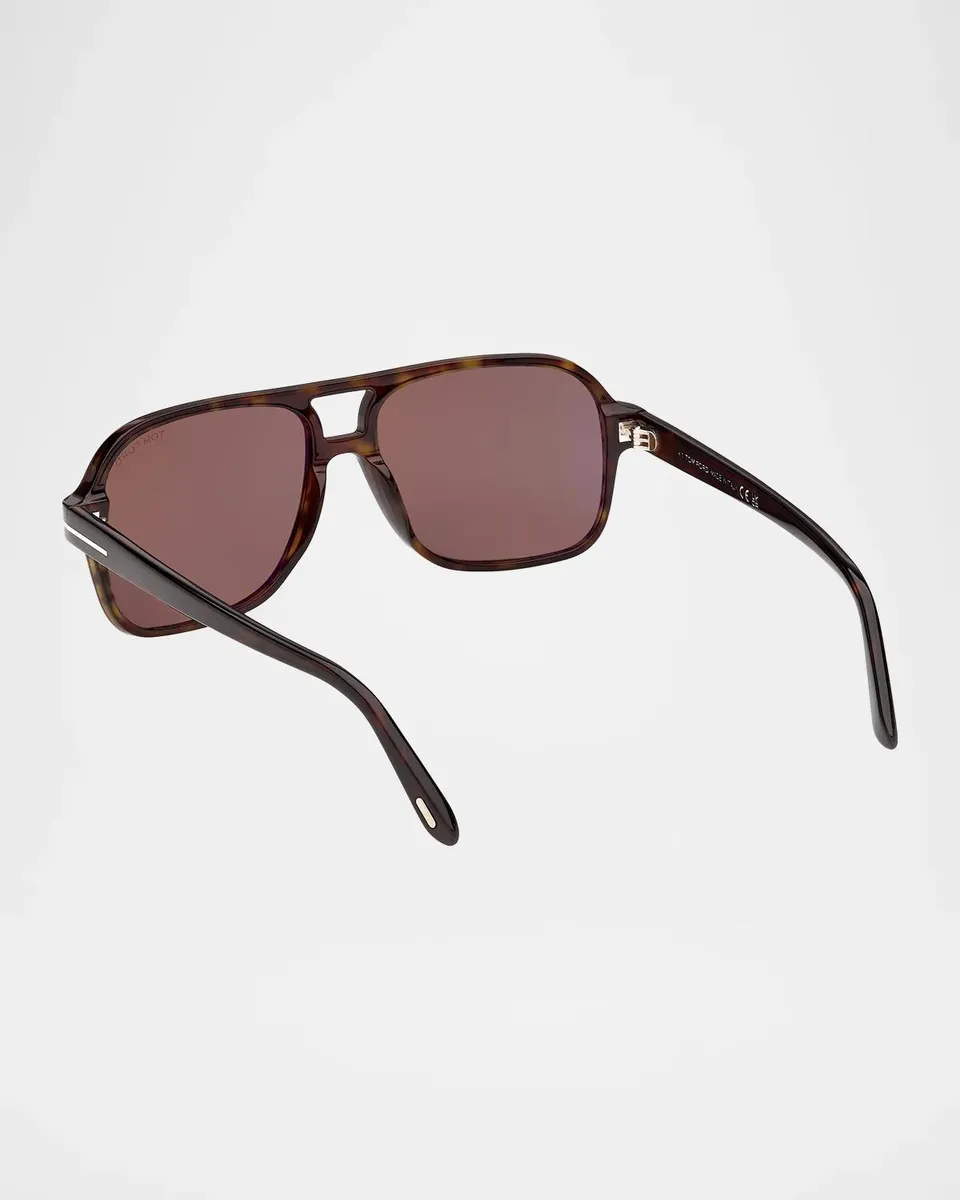 Tom Ford Men's Madison-02 Acetate Pilot Sunglasses | Thumbnail 4 Tom Ford Men's Madison-02 Acetate Pilot Sunglasses | Thumbnail 4