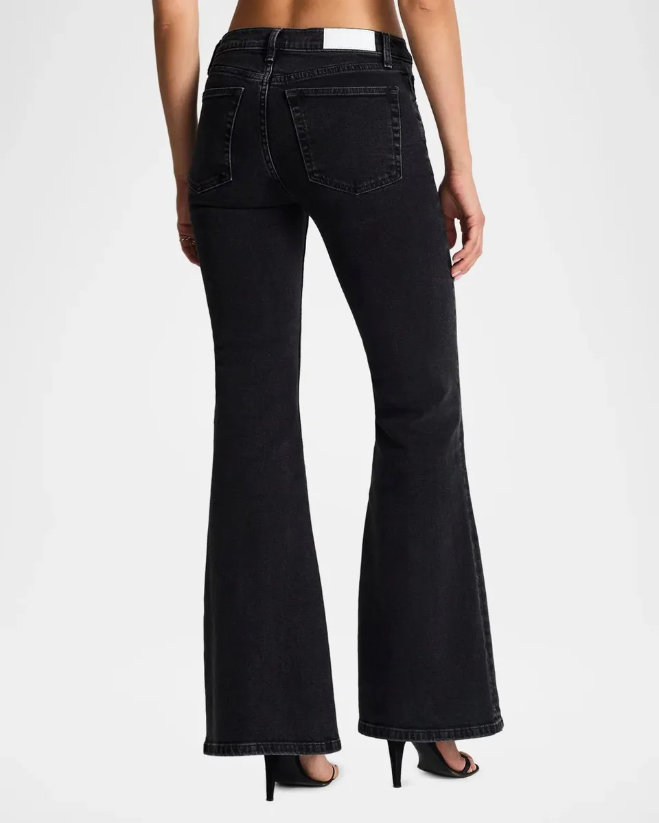 RE/DONE Struttini Mid-Rise Wide-Leg Flared Jeans | Thumbnail 3