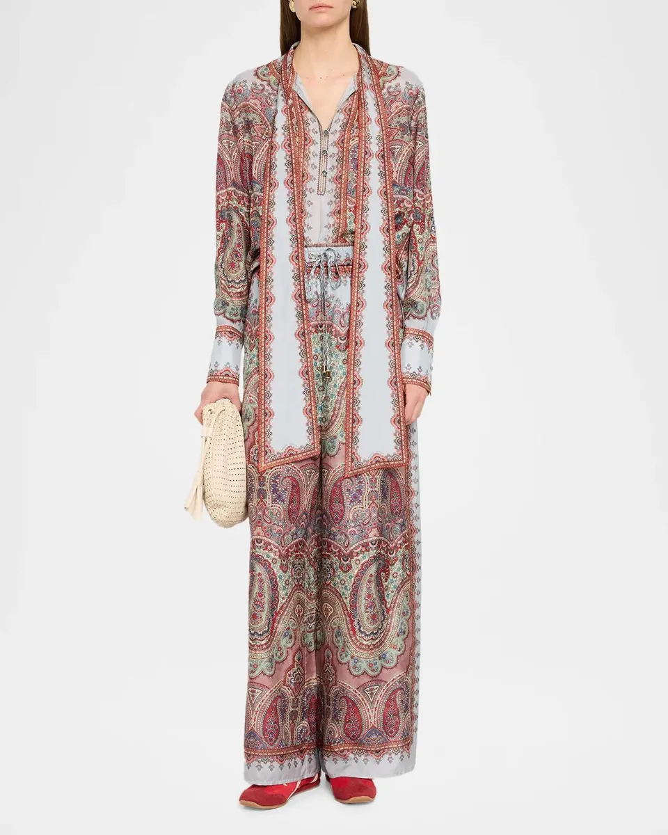 Zimmermann Fairlight Relaxed Paisley Silk Pants | Thumbnail 2 Zimmermann Fairlight Relaxed Paisley Silk Pants | Thumbnail 2