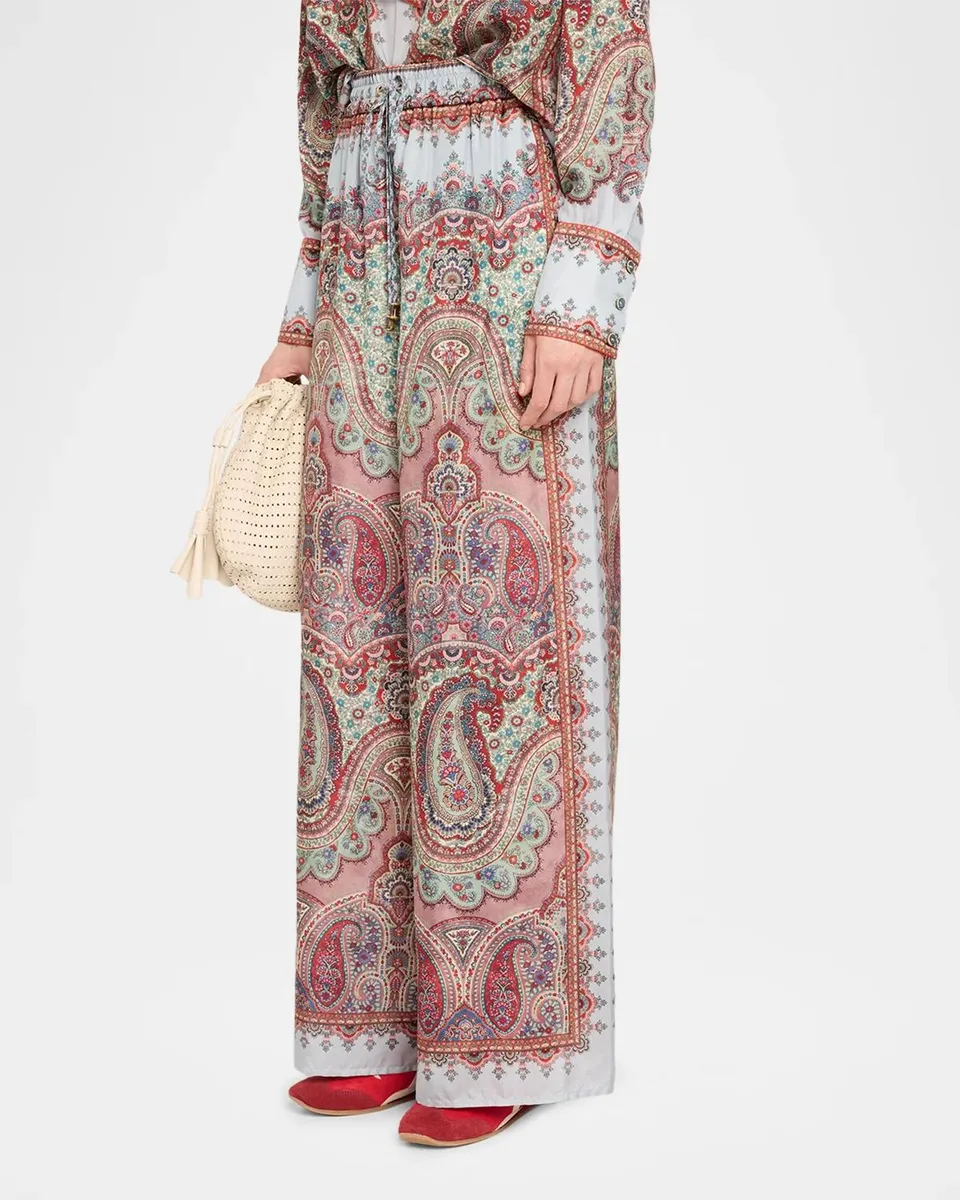 Zimmermann Fairlight Relaxed Paisley Silk Pants | Thumbnail 4 Zimmermann Fairlight Relaxed Paisley Silk Pants | Thumbnail 4