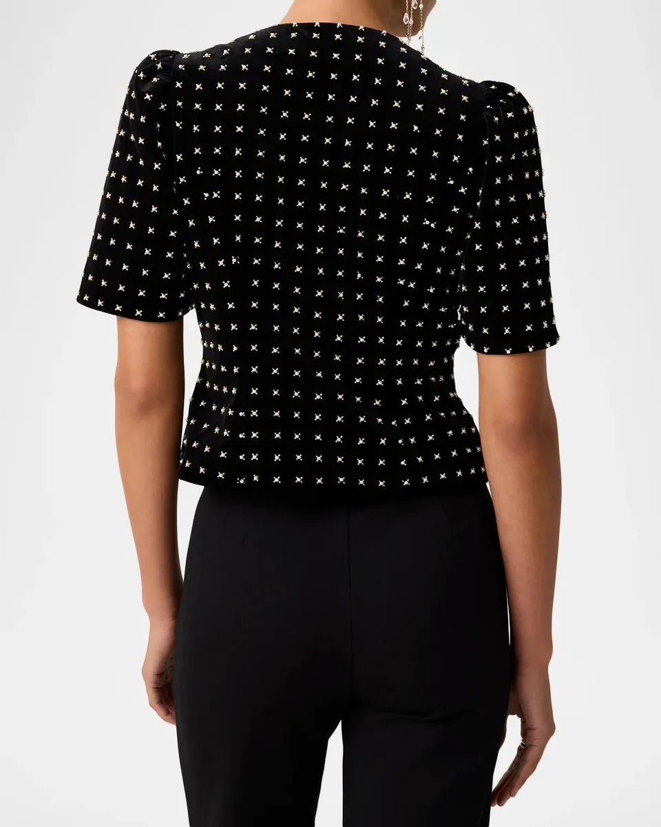 Ramy Brook Jemma Faux-Pearl Embellished Jacket | Thumbnail 2 Ramy Brook Jemma Faux-Pearl Embellished Jacket | Thumbnail 2