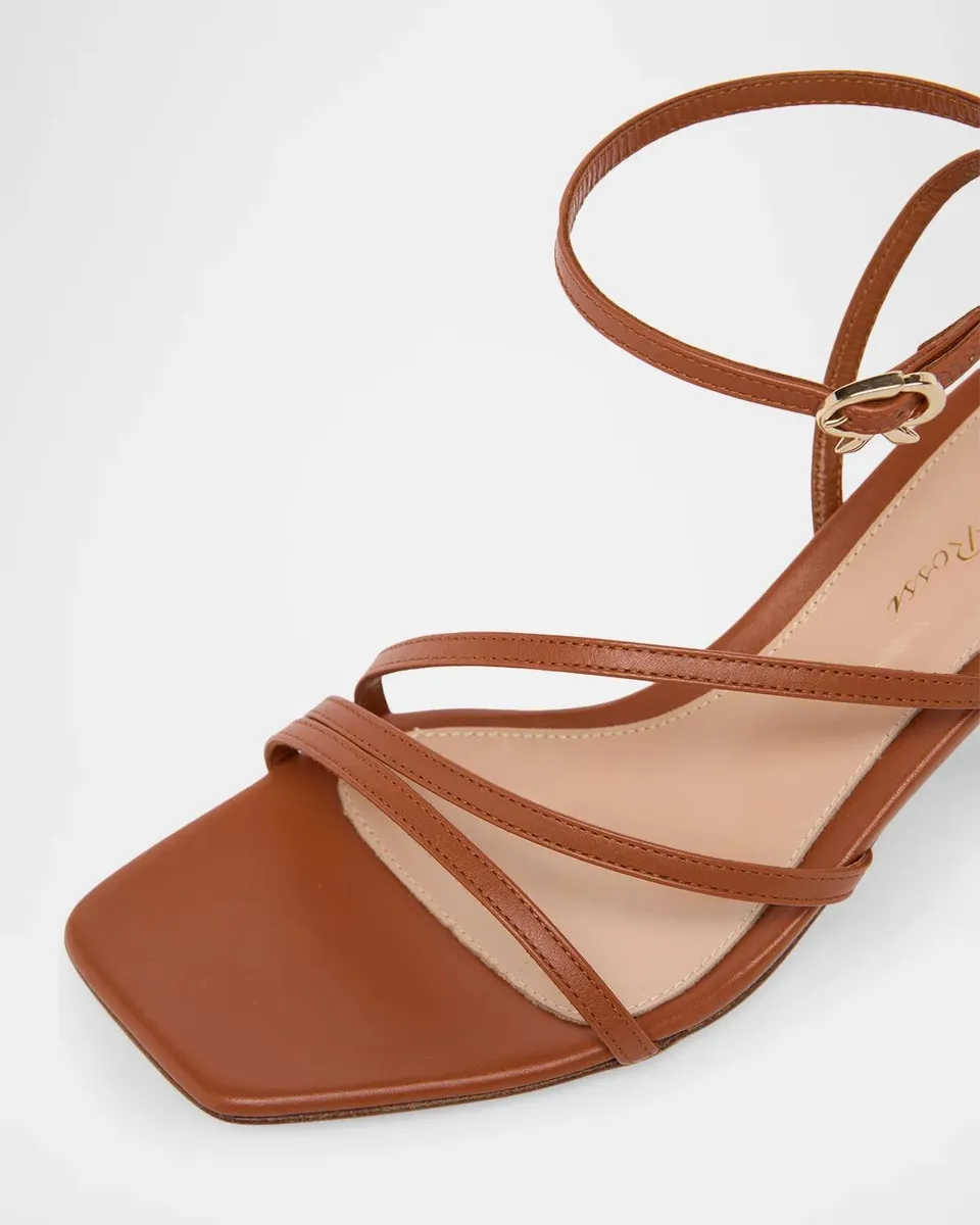 Gianvito Rossi 55mm Strappy Leather Ankle-Strap Sandals | Thumbnail 3