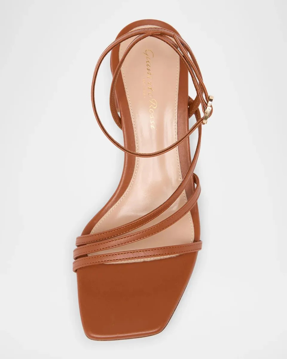 Gianvito Rossi 55mm Strappy Leather Ankle-Strap Sandals | Thumbnail 4