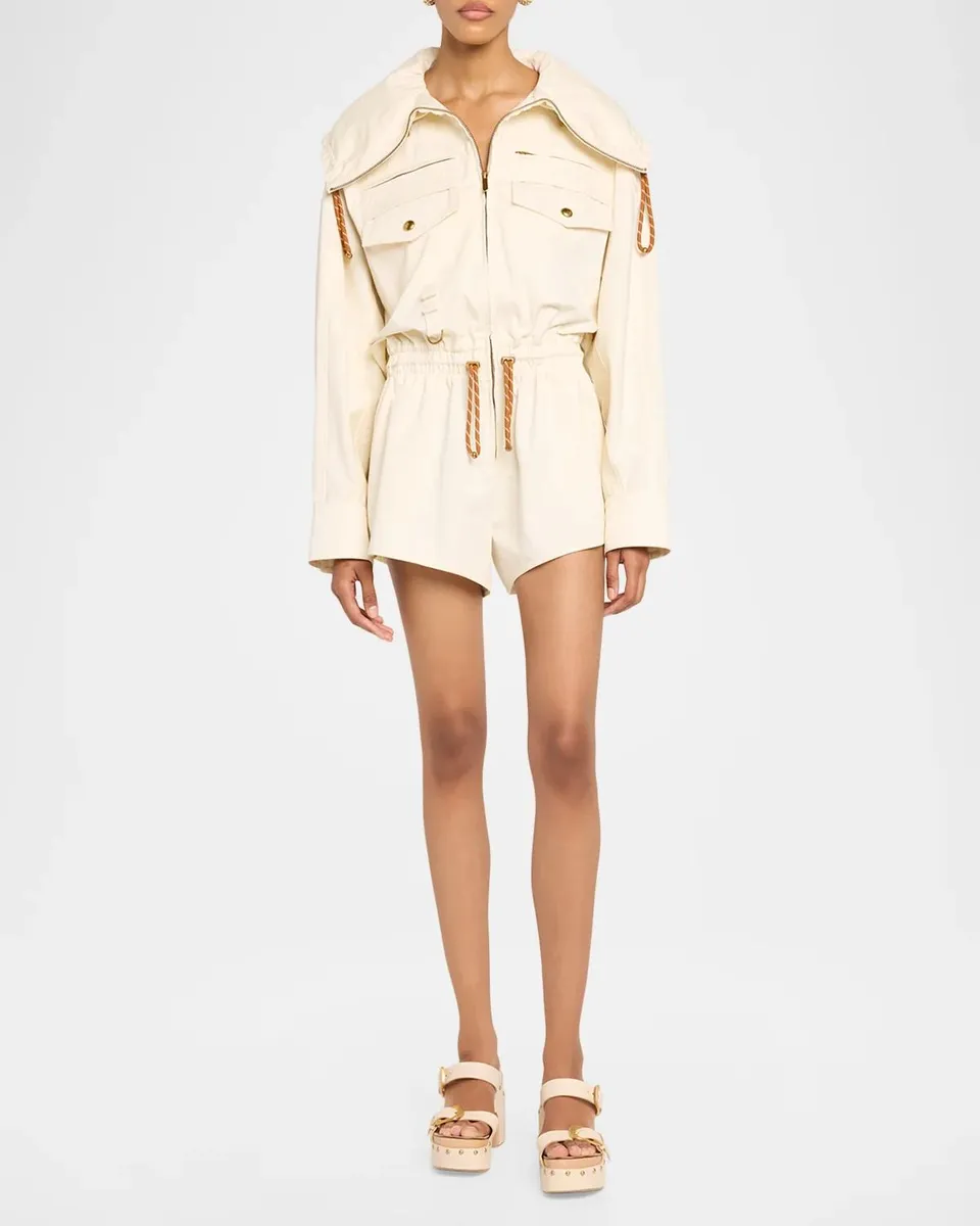 Zimmermann Clash Cotton Drill Playsuit | Thumbnail 2 Zimmermann Clash Cotton Drill Playsuit | Thumbnail 2