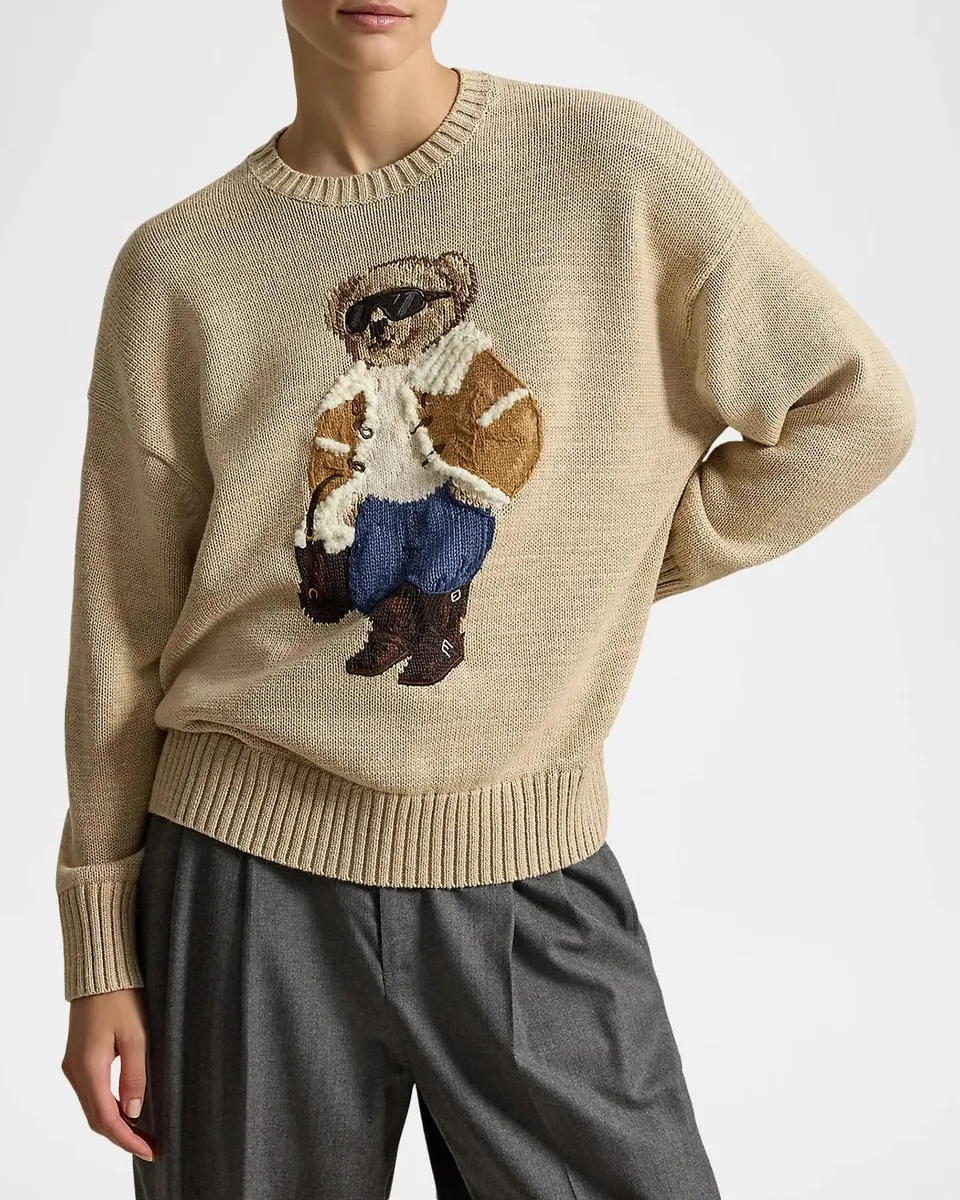 Polo Ralph Lauren Winter Polo Bear Crewneck Sweater | Thumbnail 4 Polo Ralph Lauren Winter Polo Bear Crewneck Sweater | Thumbnail 4
