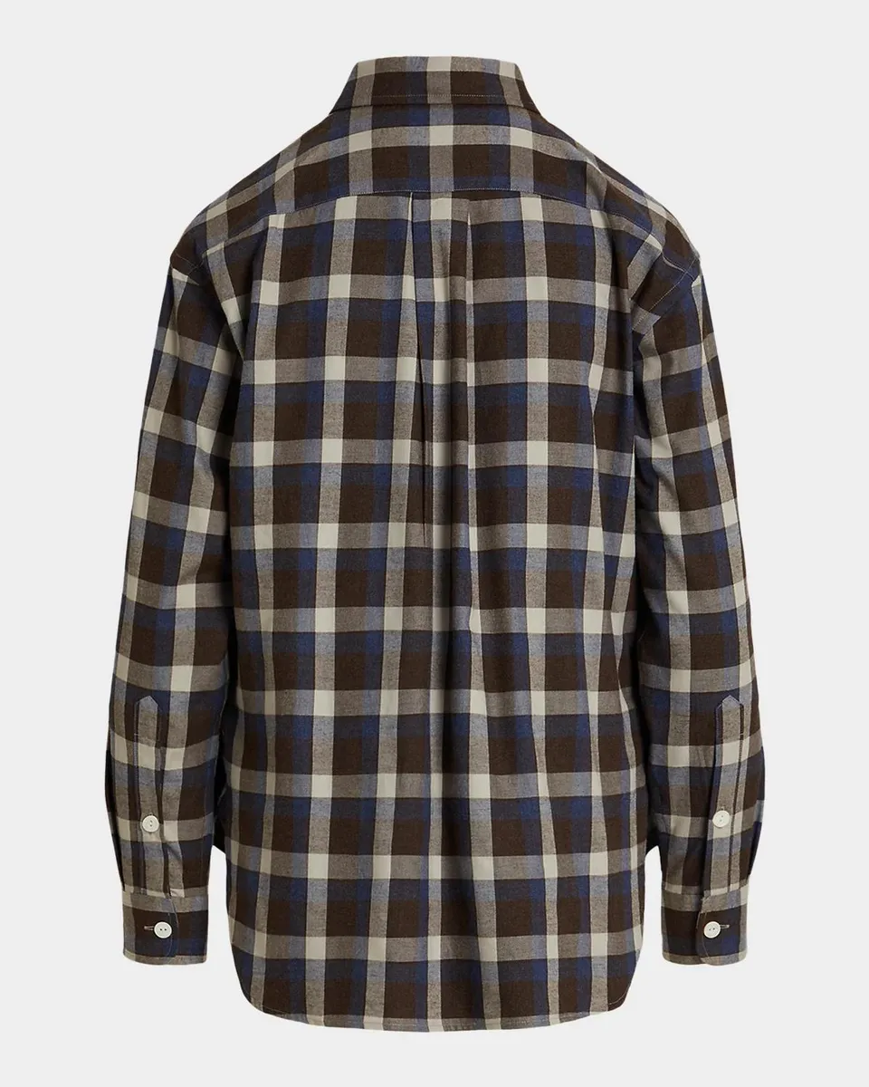 Polo Ralph Lauren Relaxed Fit Plaid Cotton Twill Shirt | Thumbnail 6 Polo Ralph Lauren Relaxed Fit Plaid Cotton Twill Shirt | Thumbnail 6