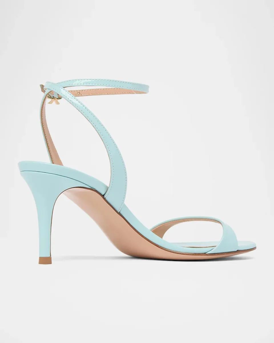 Gianvito Rossi 70mm Leather Ankle-Strap Sandals | Thumbnail 2