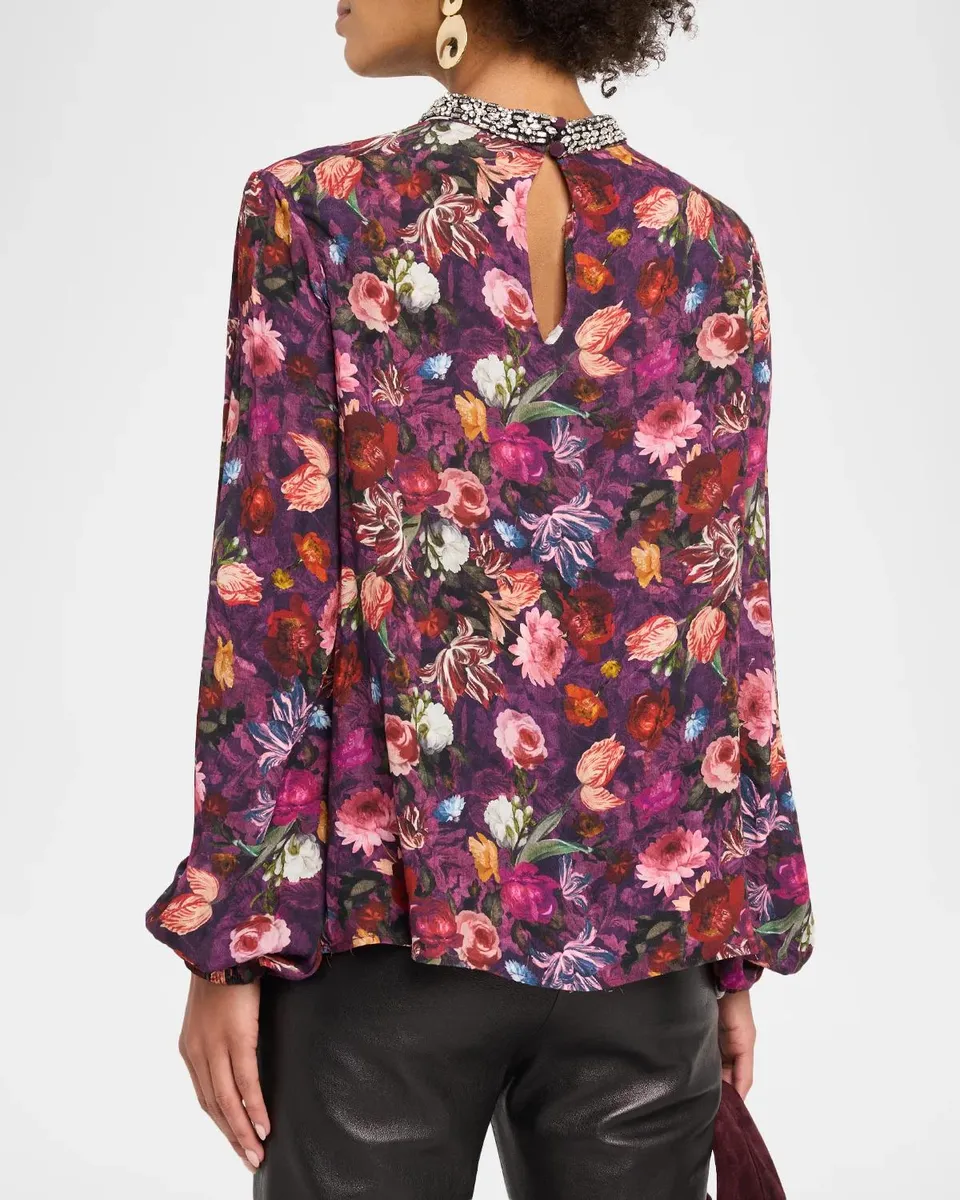 Generation Love Tatum Embellished Floral Blouse | Thumbnail 3