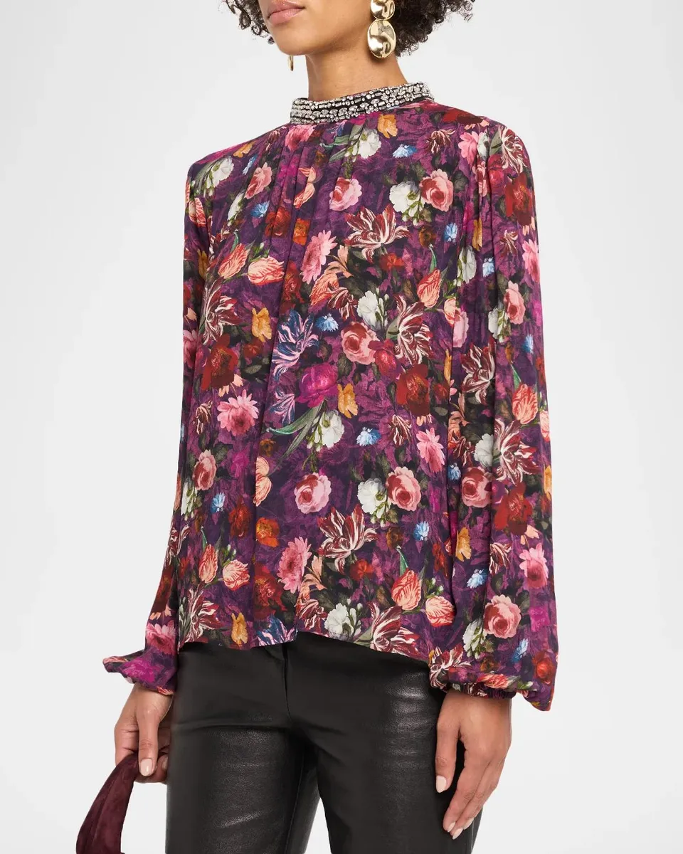 Generation Love Tatum Embellished Floral Blouse | Thumbnail 4