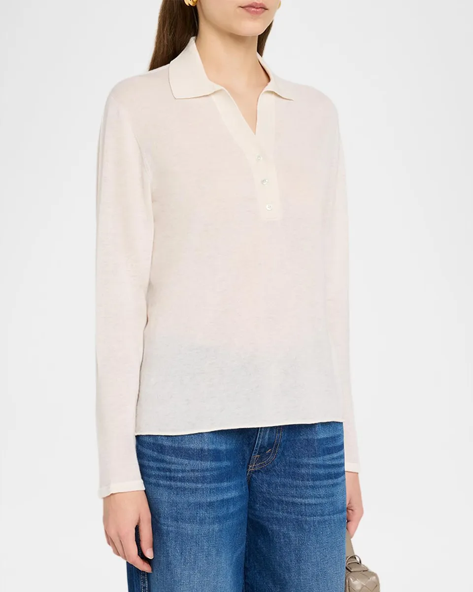MAJESTIC FILATURES Machine Washable Cashmere Polo | Thumbnail 4 MAJESTIC FILATURES Machine Washable Cashmere Polo | Thumbnail 4