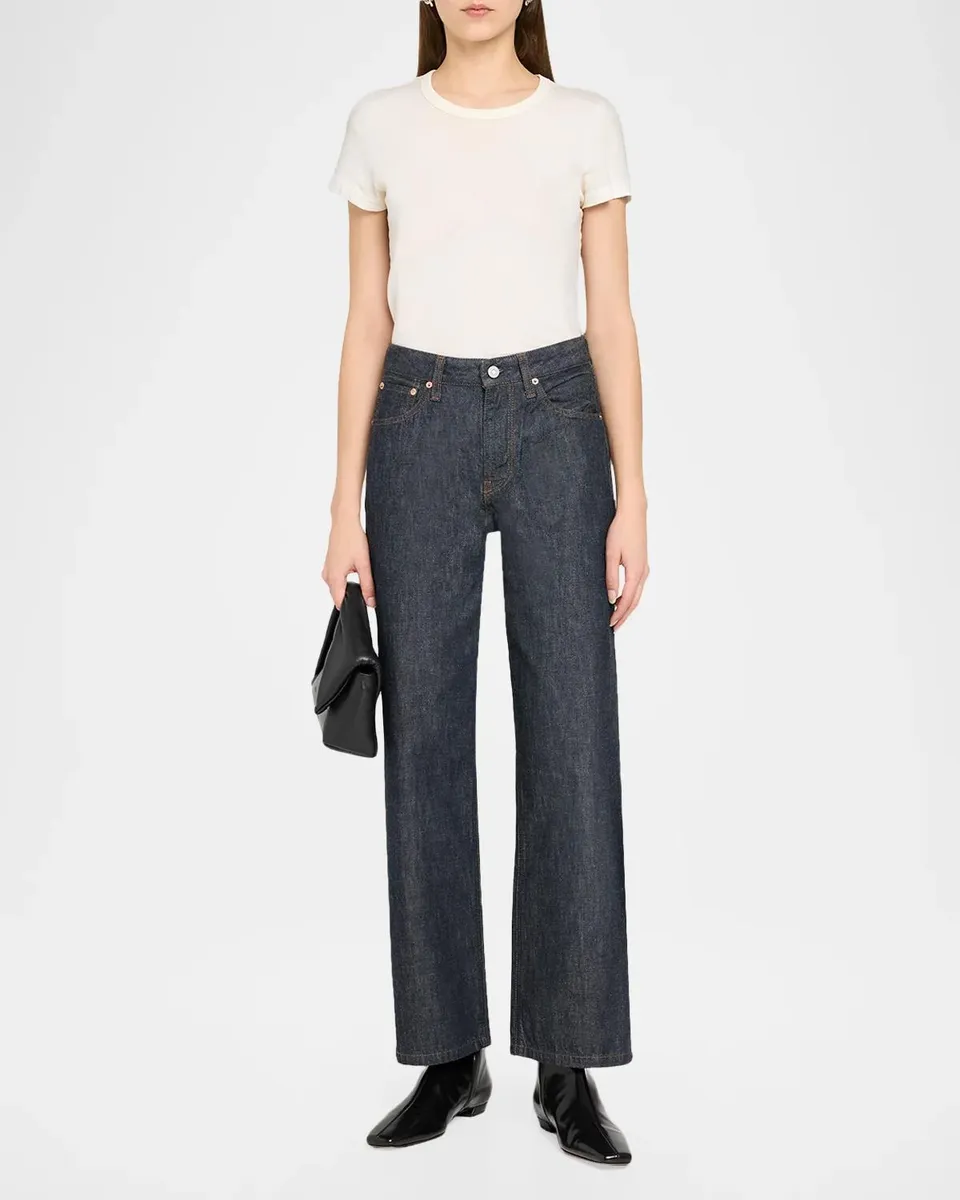 Moussy Vintage ID Straight Mid-Rise Cropped Jeans | Thumbnail 2 Moussy Vintage ID Straight Mid-Rise Cropped Jeans | Thumbnail 2
