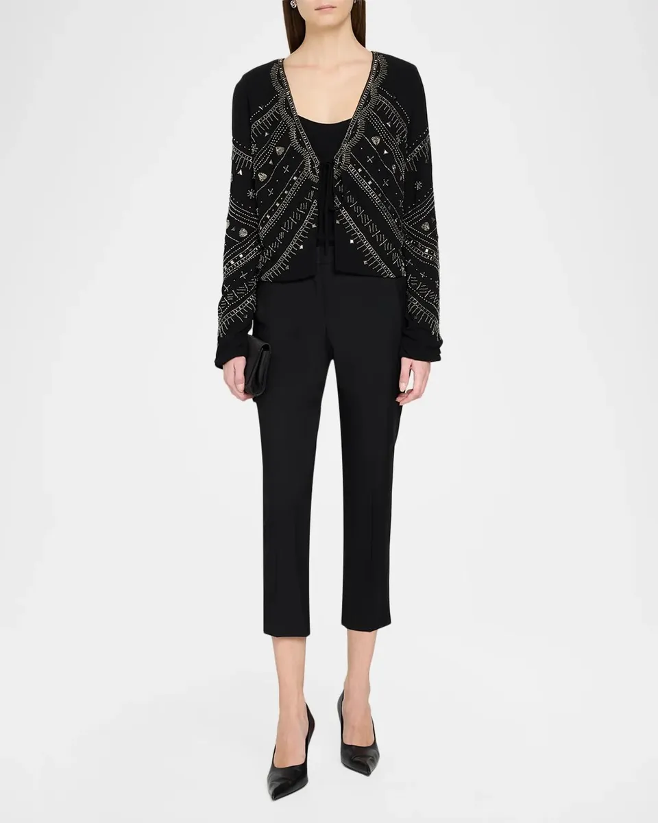 Ramy Brook Andreas Beaded Tie-Front Top | Thumbnail 2 Ramy Brook Andreas Beaded Tie-Front Top | Thumbnail 2