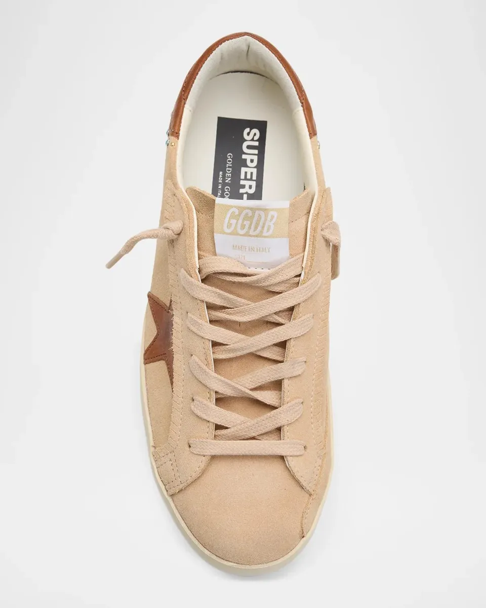 Golden Goose Super-Star Suede & Leather Studded Low-Top Sneakers | Thumbnail 6