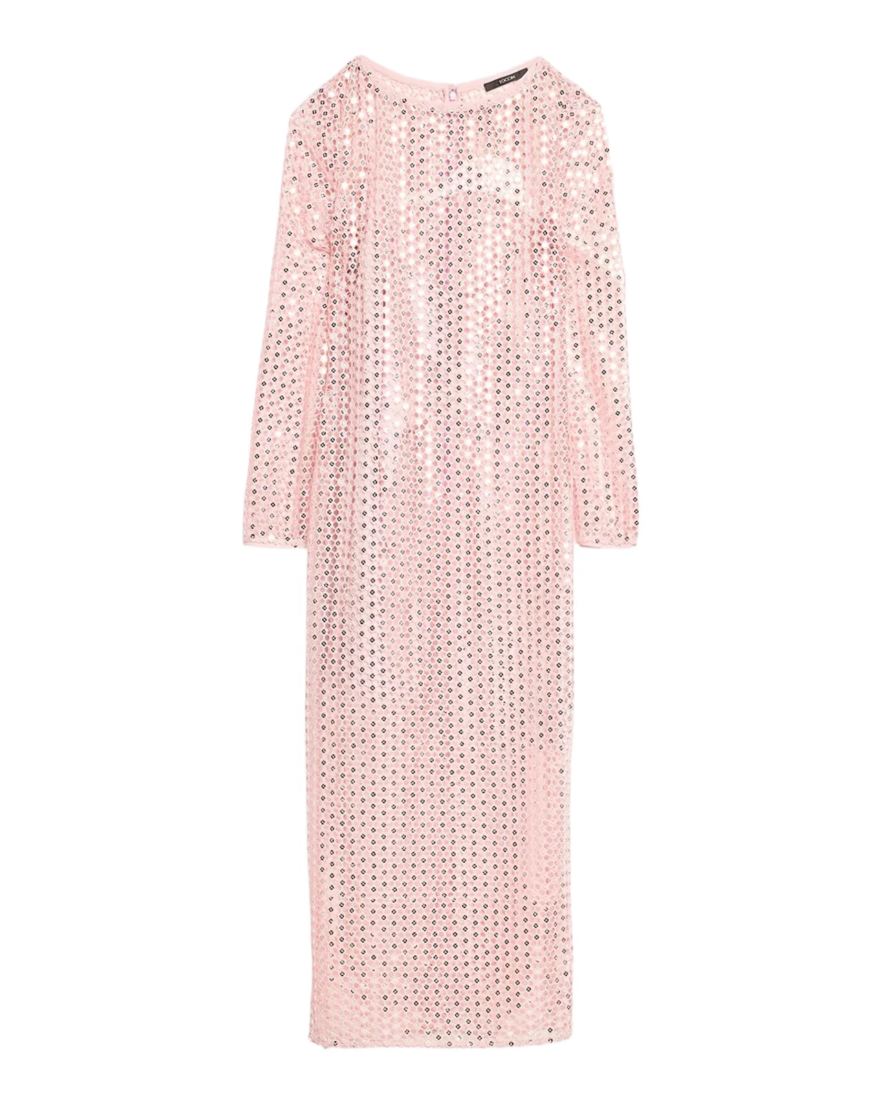 Viola Sequin Net Mesh Midi Dress Viola Sequin Net Mesh Midi Dress