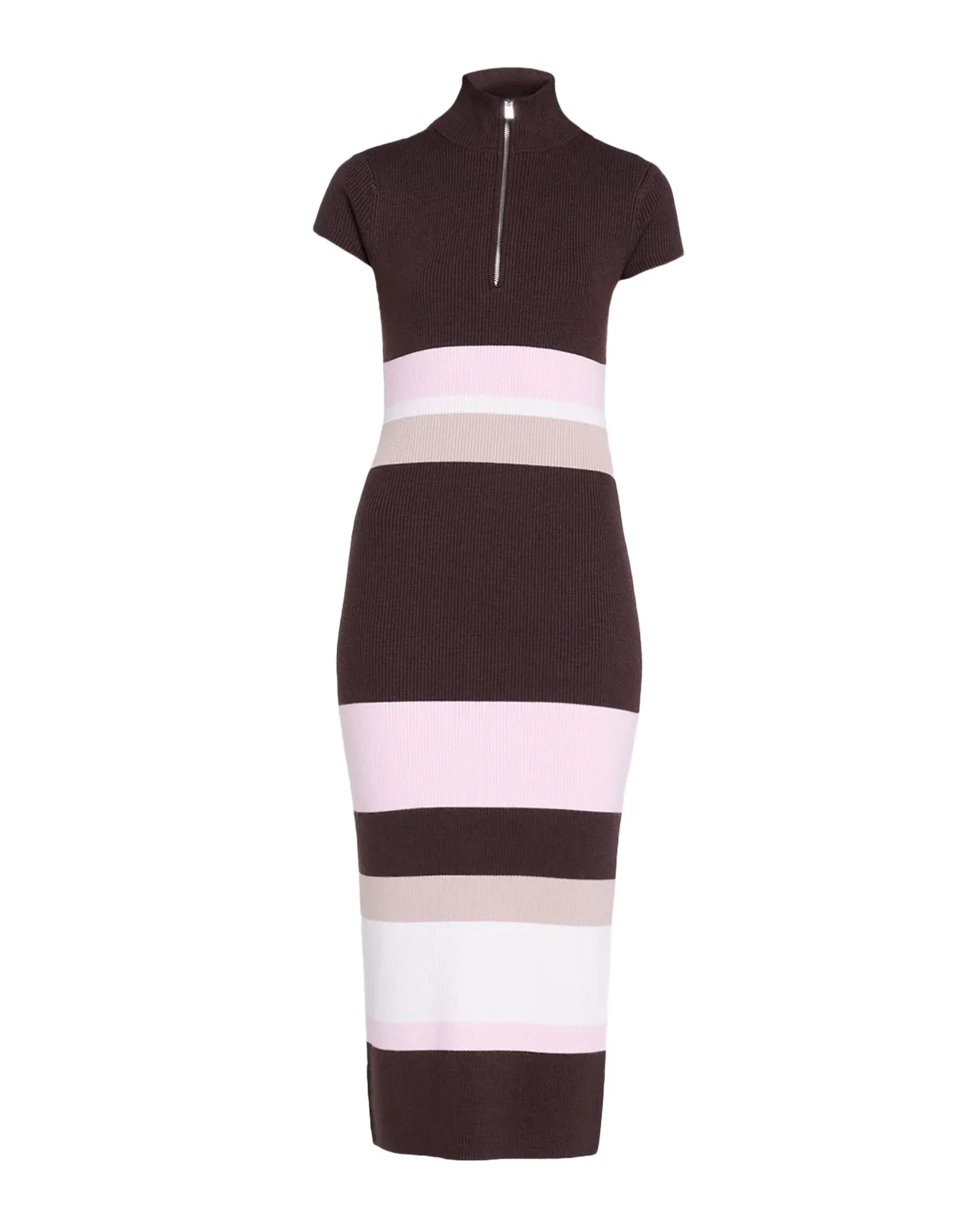 Dasha Striped Cap-Sleeve Midi Dress Dasha Striped Cap-Sleeve Midi Dress