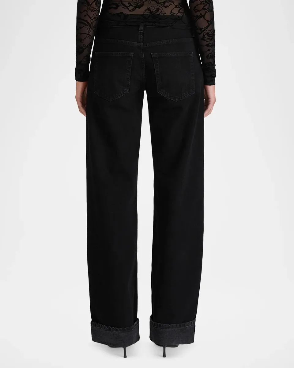 Frame The Cuffed Low Bow Jeans | Thumbnail 3 Frame The Cuffed Low Bow Jeans | Thumbnail 3