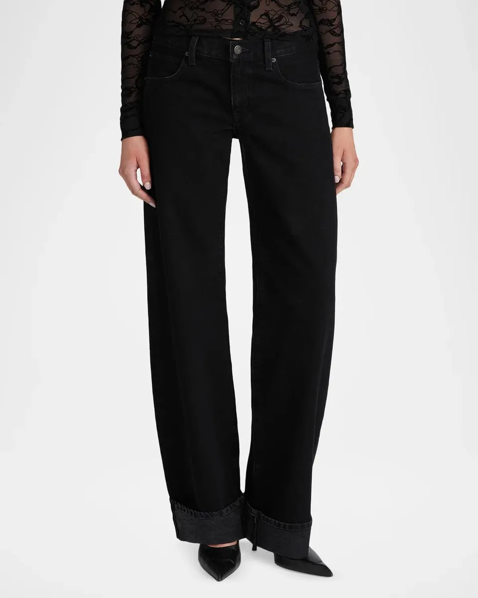 Frame The Cuffed Low Bow Jeans | Thumbnail 4 Frame The Cuffed Low Bow Jeans | Thumbnail 4