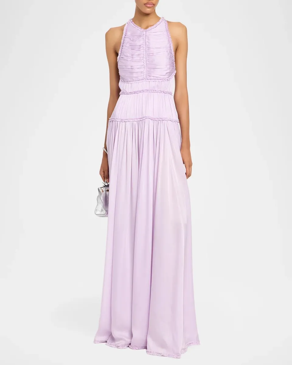Ulla Johnson Demetra Ruched Silk Gown | Thumbnail 2 Ulla Johnson Demetra Ruched Silk Gown | Thumbnail 2