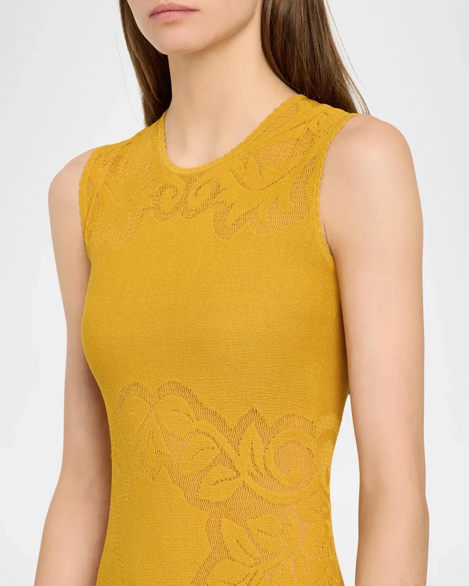 Ulla Johnson Corinthia Tonal-Jacquard Knit Midi Dress | Thumbnail 5 Ulla Johnson Corinthia Tonal-Jacquard Knit Midi Dress | Thumbnail 5