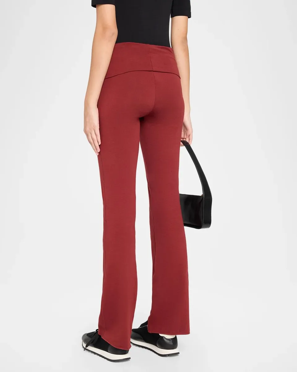 Skims Cotton Jersey Foldover Flare-Leg Pants | Thumbnail 3 Skims Cotton Jersey Foldover Flare-Leg Pants | Thumbnail 3