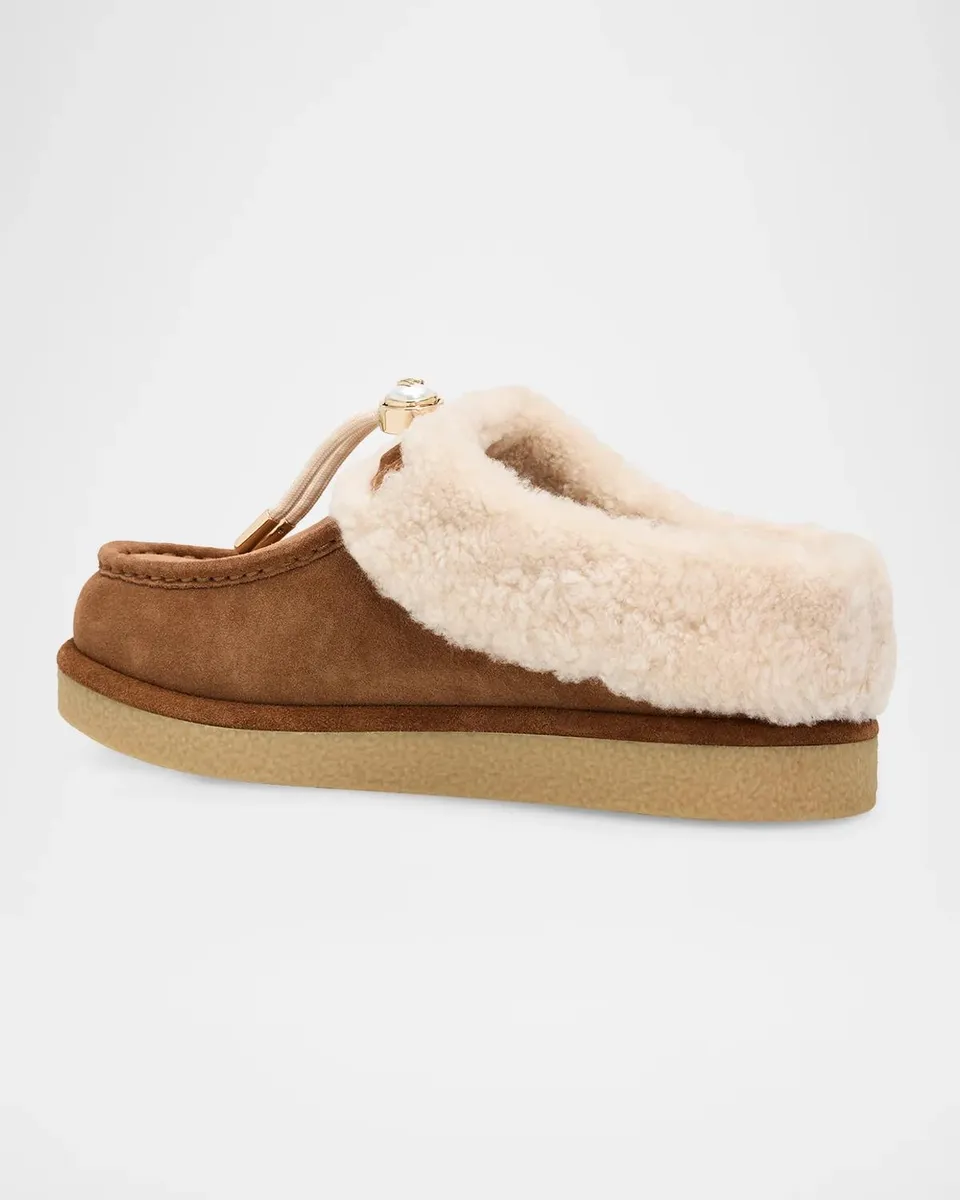 Stuart Weitzman The Vail Shearling-Trimmed Suede Lace-Up Booties | Thumbnail 4 Stuart Weitzman The Vail Shearling-Trimmed Suede Lace-Up Booties | Thumbnail 4